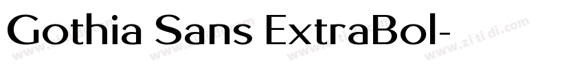Gothia Sans ExtraBol字体转换